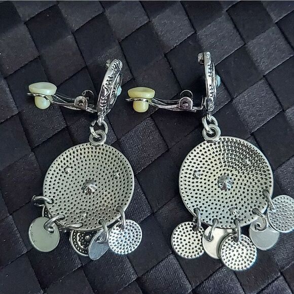 A DREAMCATCHER Come True - blue - Paparazzi CLIP ON earrings - Picture 5 of 6